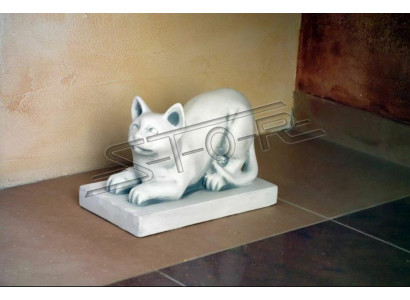 Décoration de jardin Chat Patio Figurines de pierre décoratives Statue